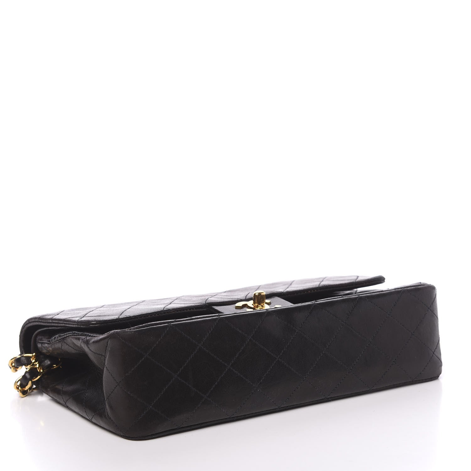 Chanel Lambskin Quilted Medium Double Flap Black 4 of 12