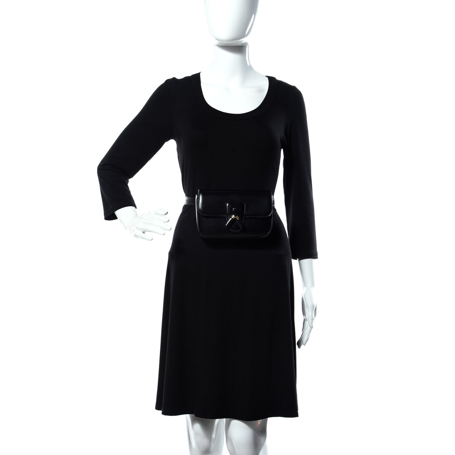 Celine Smooth Calfskin Tassel Belt Bag Black 2 of 12