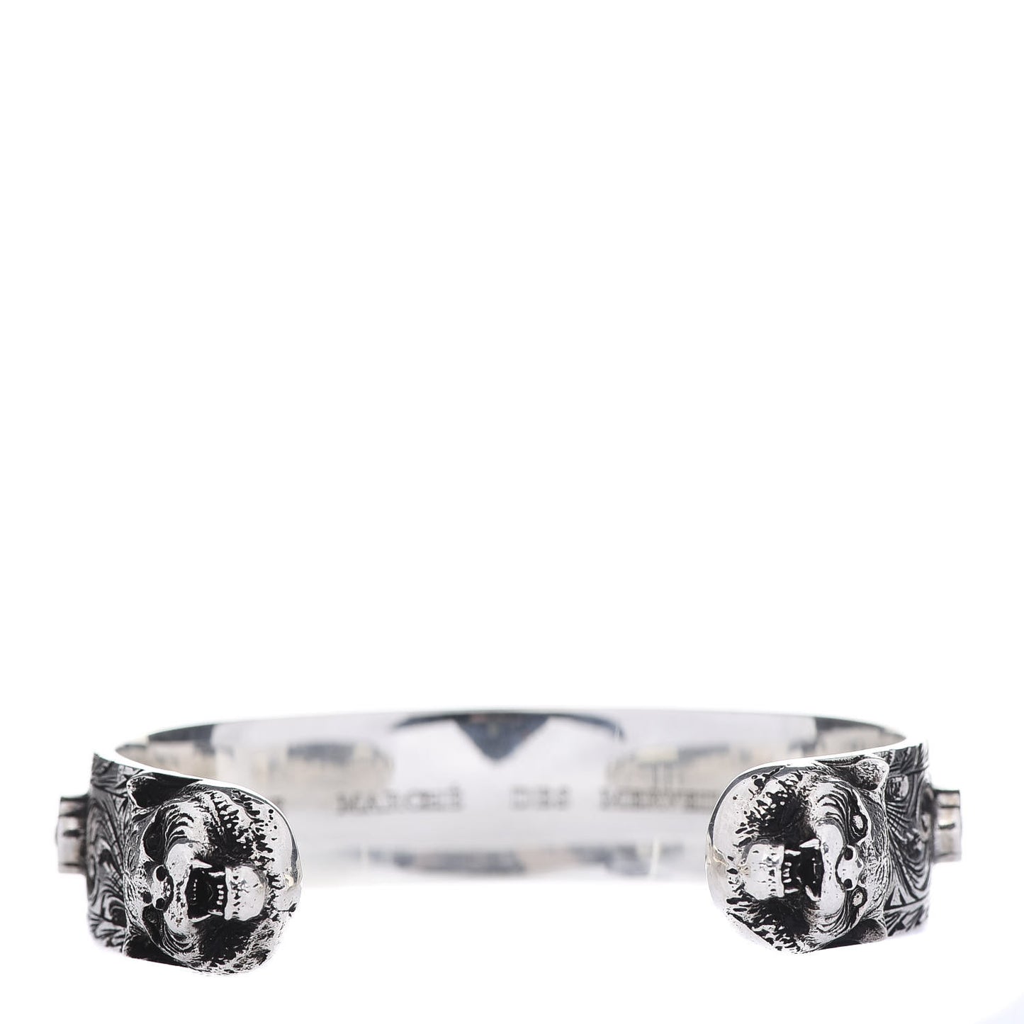 Sterling Silver Crystal Le Marche Des Merveilles Tiger Cuff Bracelet Orange