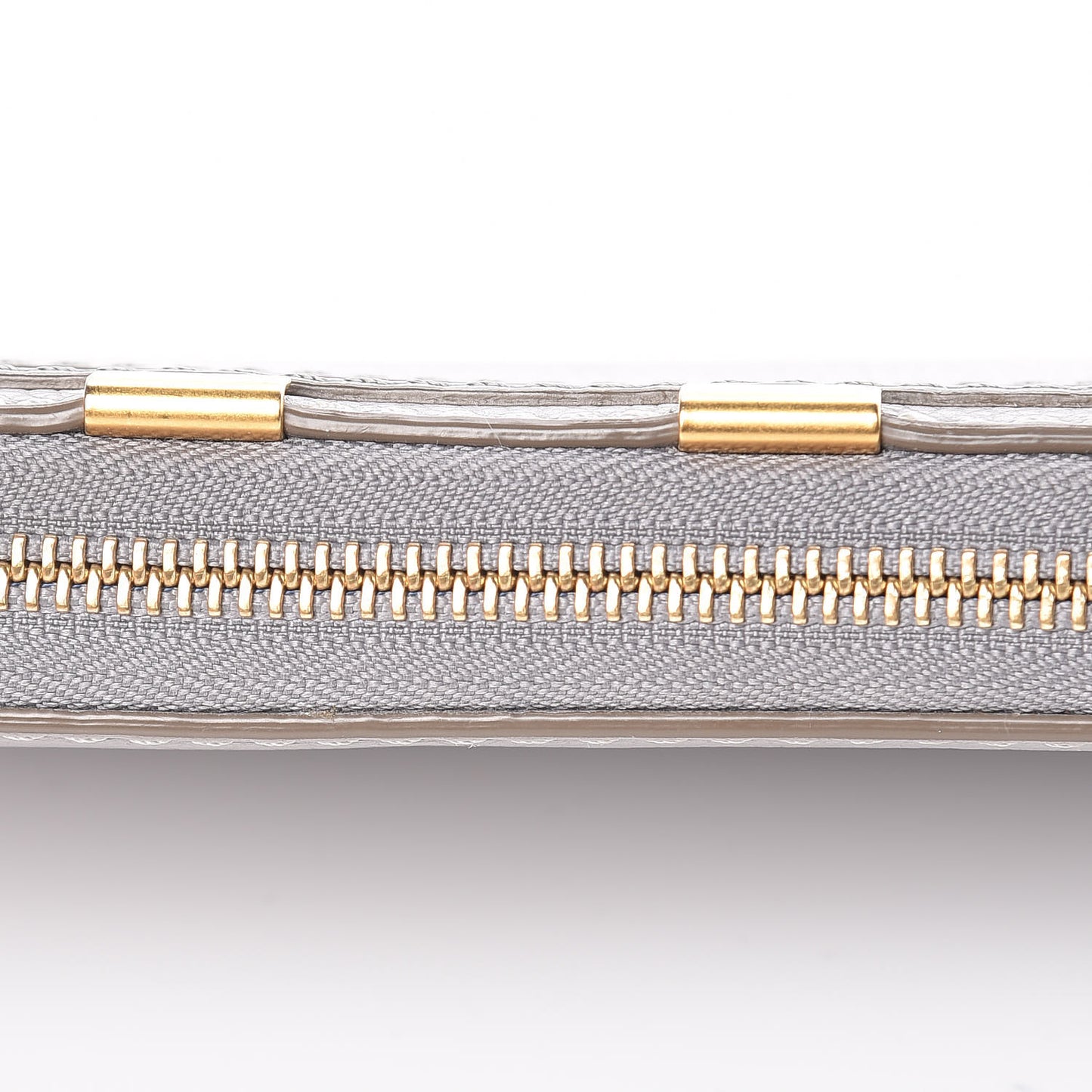 Calfskin Marcie Long Zip Around Wallet Cashmere Grey