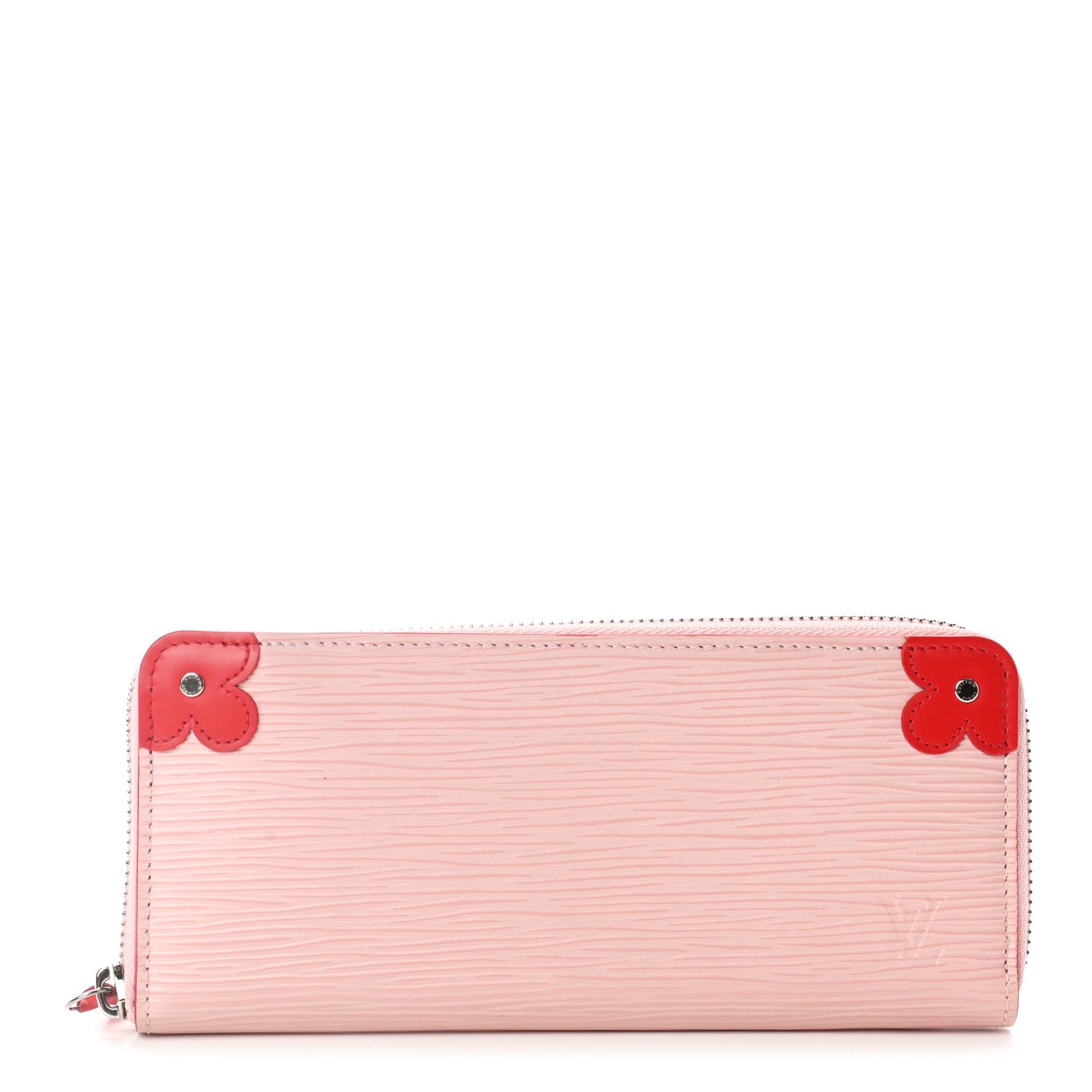 Louis Vuitton Epi Blooming Corners Clemence Wallet Rose Ballerine Coquelicot 1 of 7