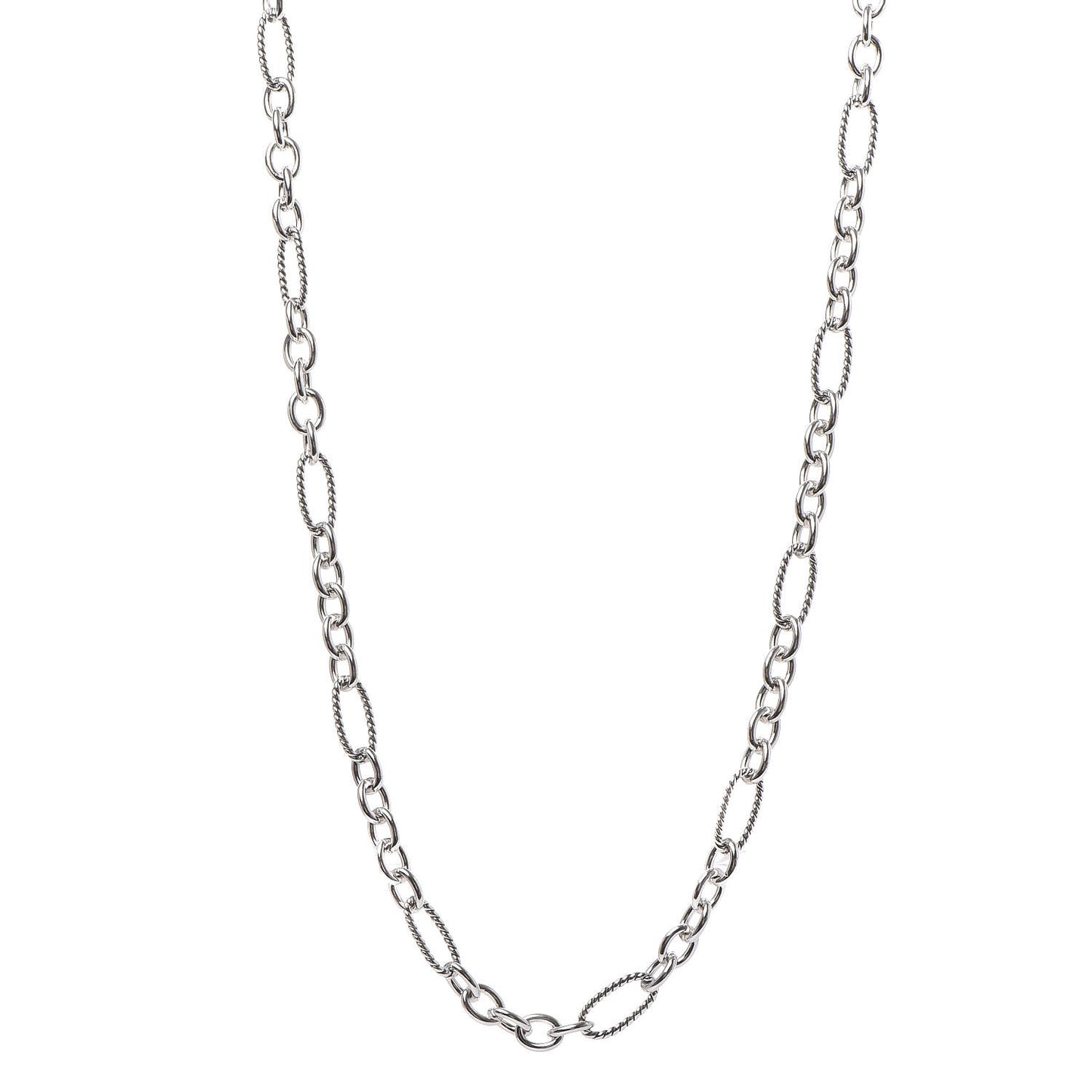 Sterling Silver Figaro Chain Necklace