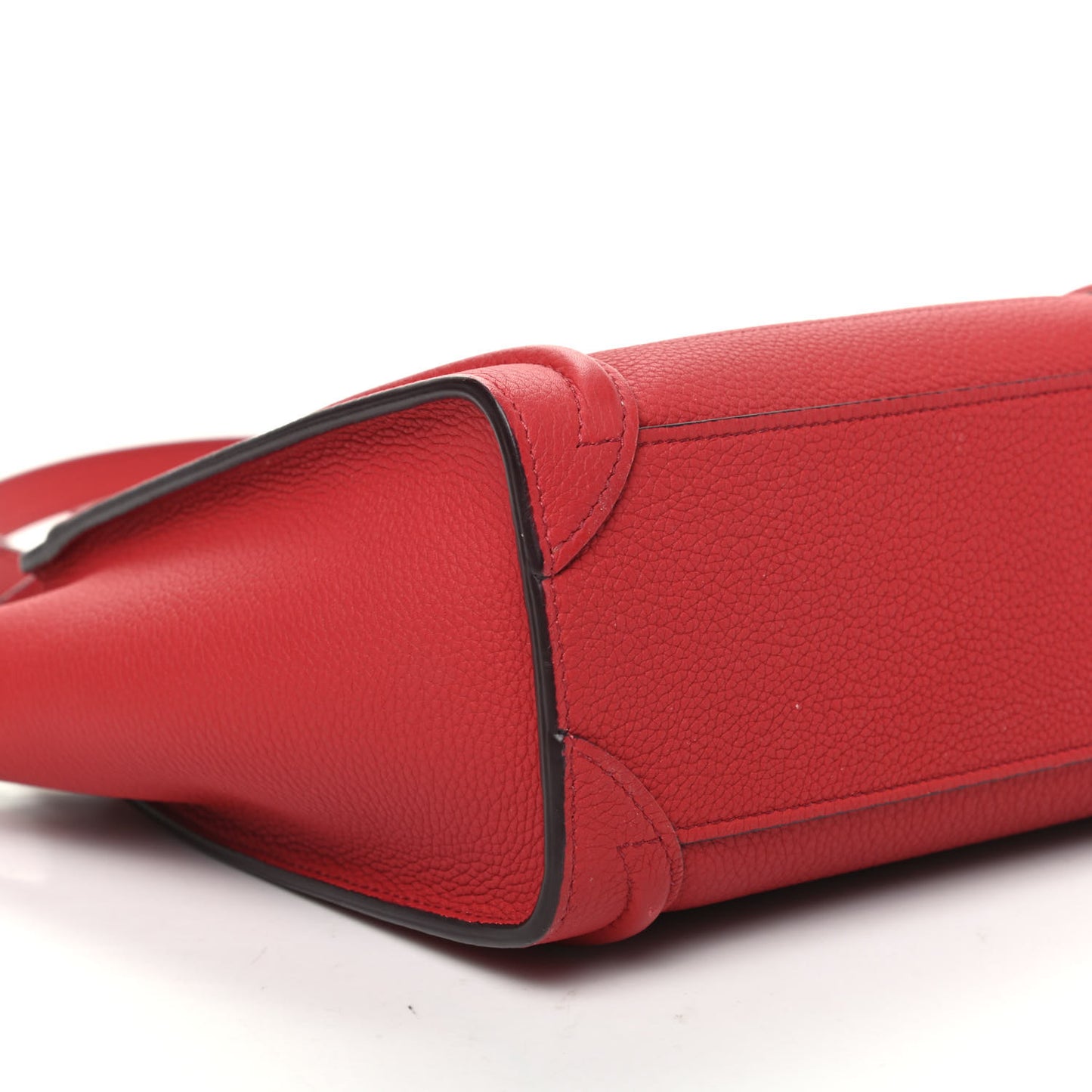 Baby Grained Calfskin Nano Luggage Red