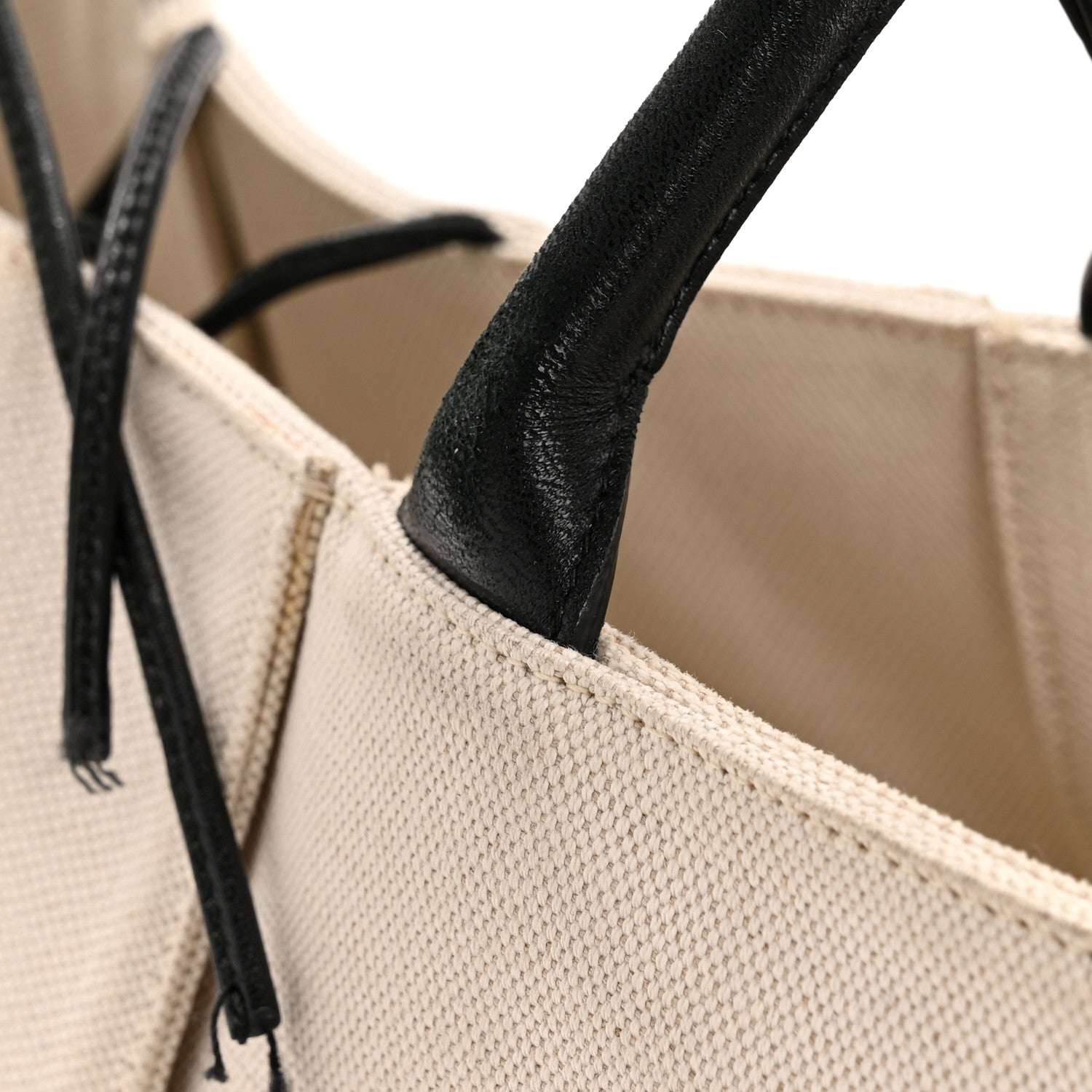 Bottega Veneta Canvas Maxi Intrecciato Medium Arco Tote Beige Black 11 of 14