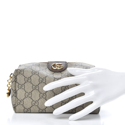 Gucci Soft GG Supreme Monogram Calfskin Medium Ophidia Cosmetic Case Beige Ebony New Acero 2 of 10