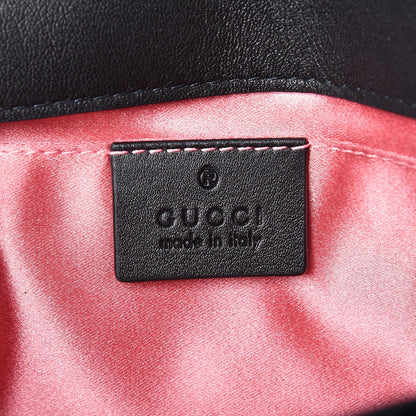 Gucci Velvet Matelasse Mini GG Marmont Shoulder Bag Black 6 of 8