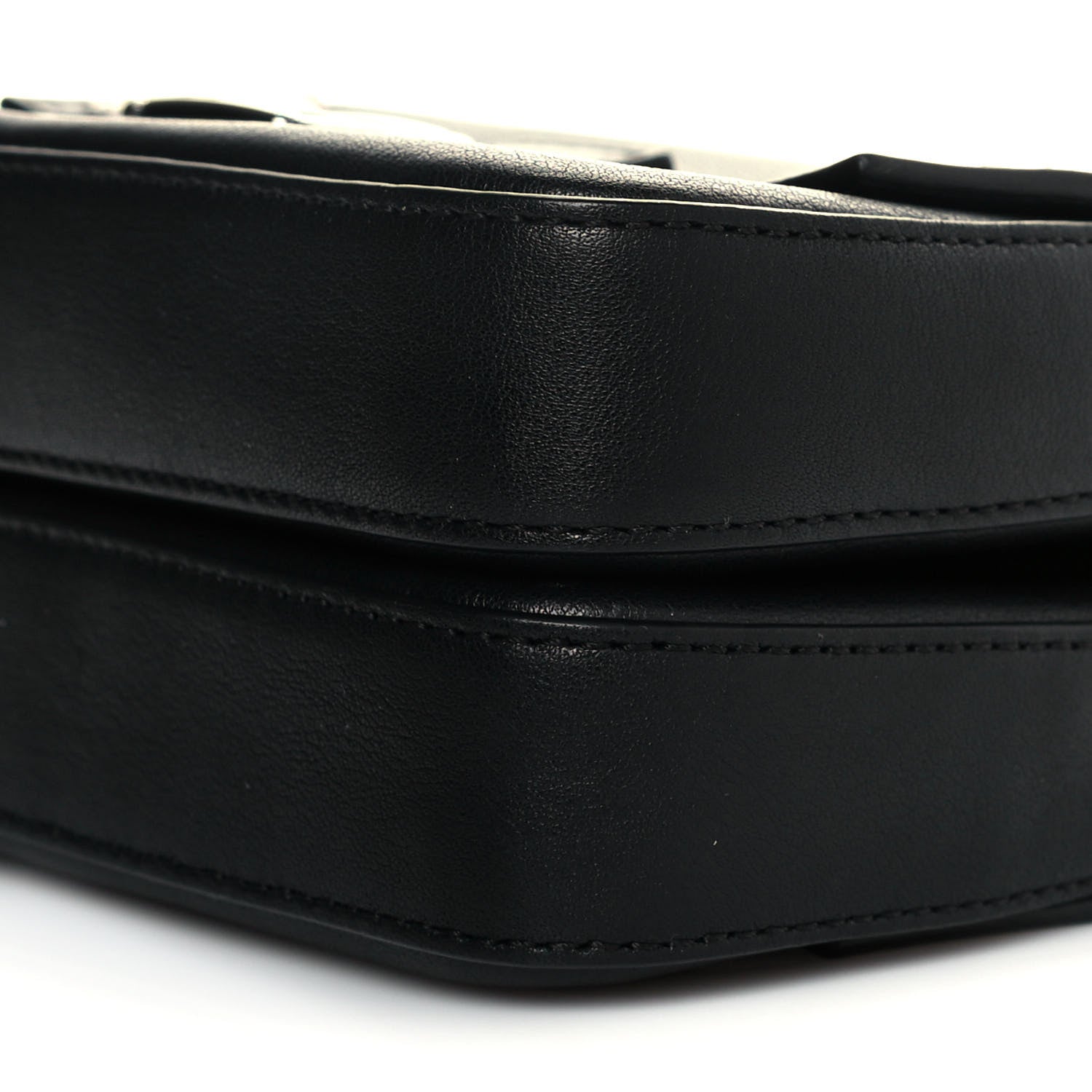 Fendi Vitello Dolce Elaphe Monster Eyes Micro Double Baguette Black Naturale 10 of 10