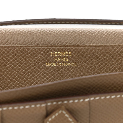 Hermes Epsom Bearn Gusset Wallet Etoupe 6 of 7
