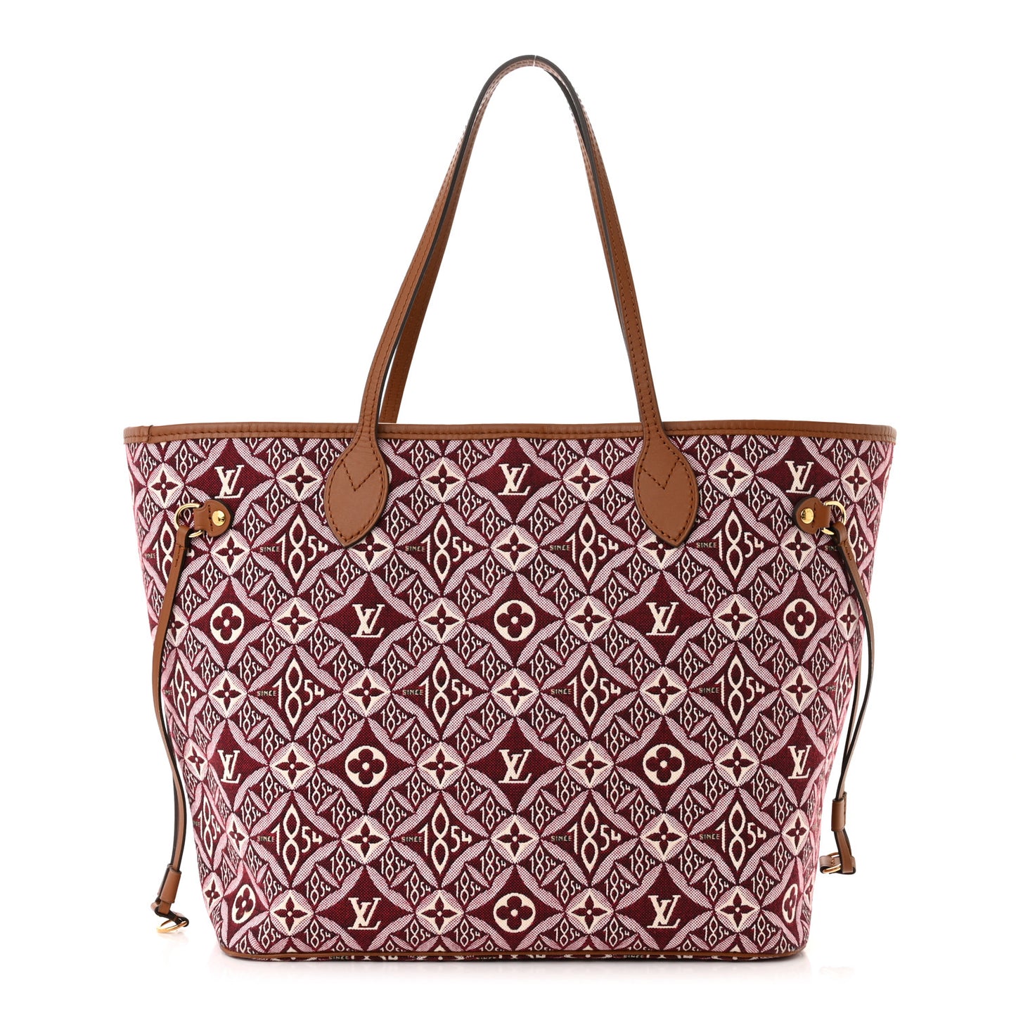 Jacquard Since 1854 Neverfull MM Bordeaux