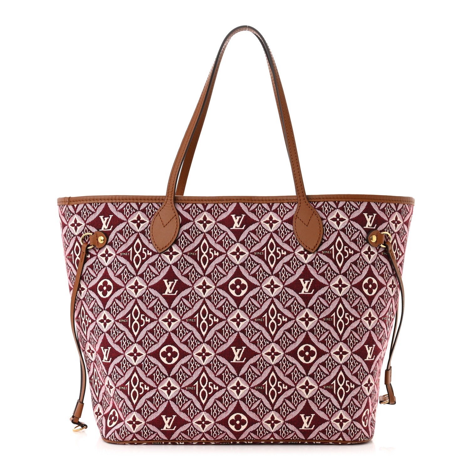 Louis Vuitton Jacquard Since 1854 Neverfull MM Bordeaux 1 of 9