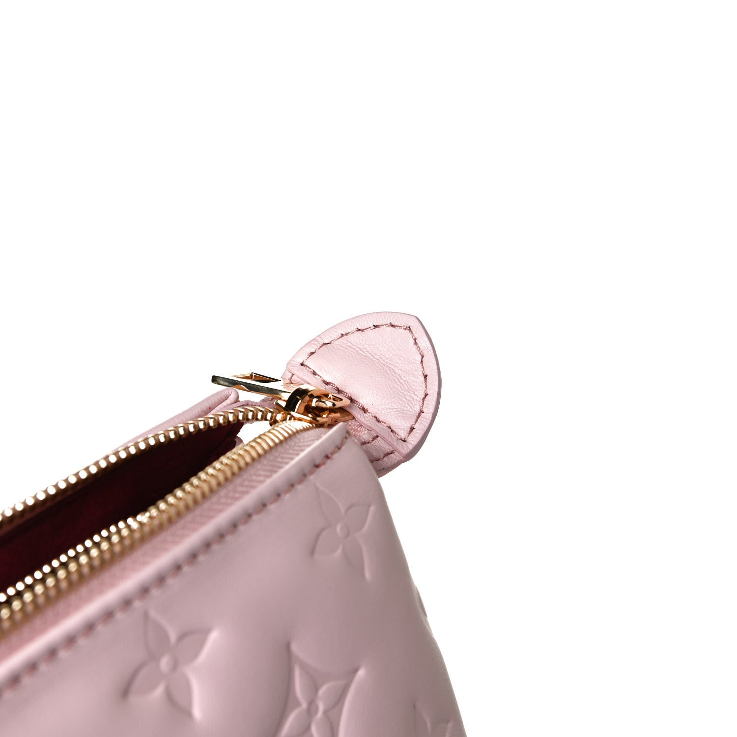 Louis Vuitton Lambskin Embossed Monogram Coussin PM Rose 11 of 13