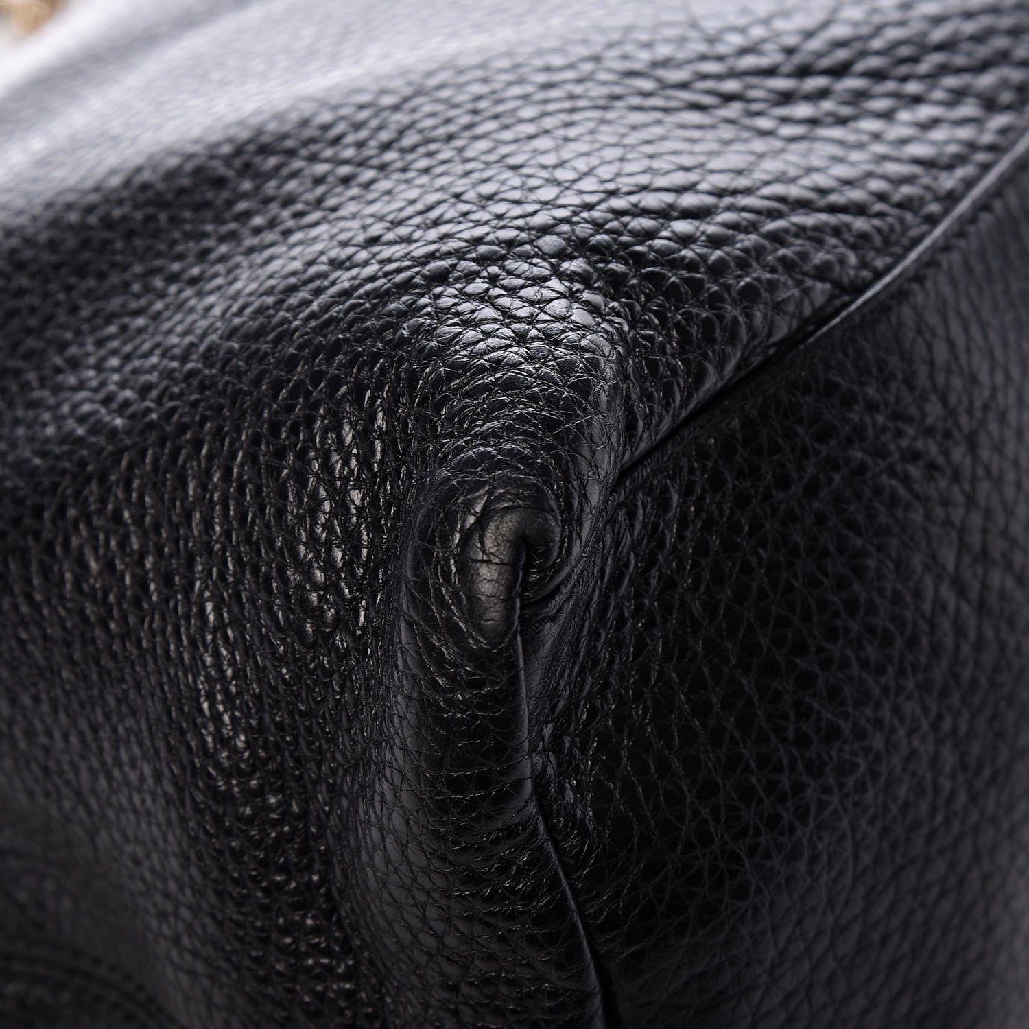 Gucci Pebbled Calfskin Medium Soho Chain Shoulder Bag Black 13 of 15