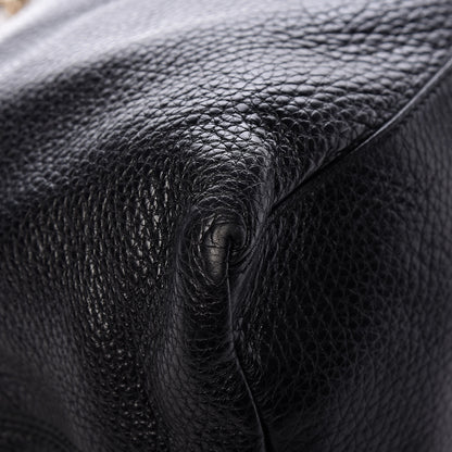 Gucci Pebbled Calfskin Medium Soho Chain Shoulder Bag Black 13 of 15