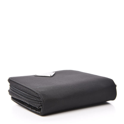 Prada Tessuto Nylon Compact Zip Around Wallet Black 4 of 9