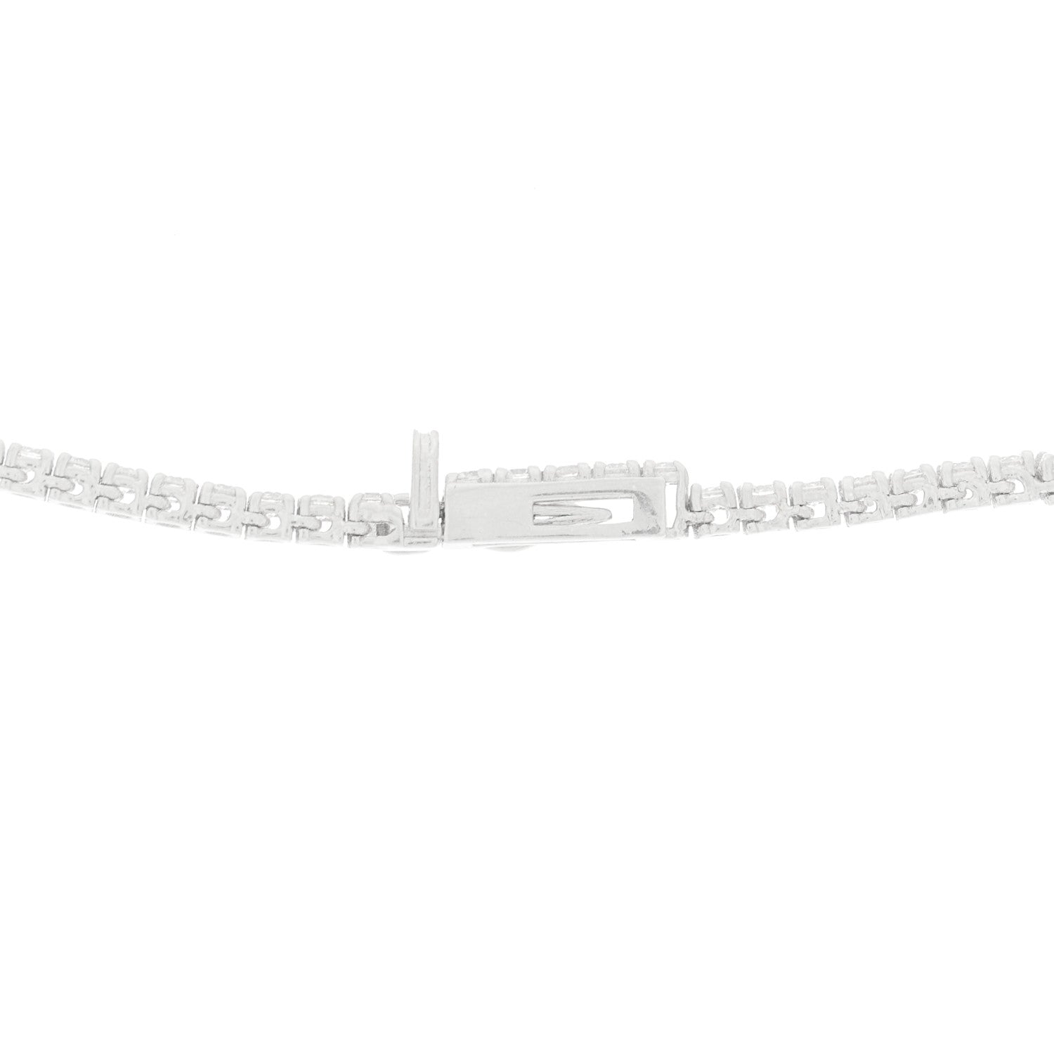 Parker & West by FASHIONPHILE 14K White Gold Diamond 3.90ctw Tennis Necklace 8 of 10