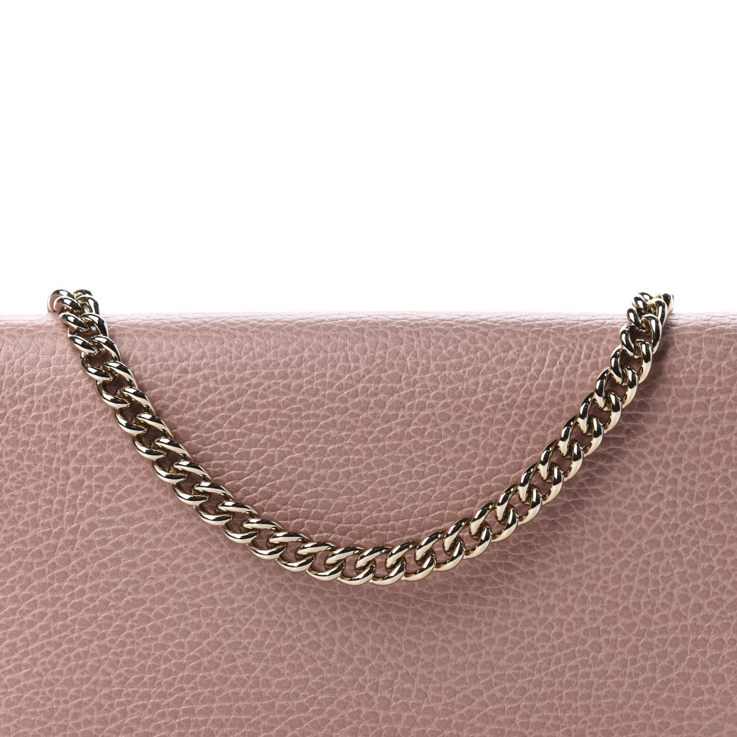 Gucci Dollar Calfskin Medium Betty Chain Wallet Soft Pink 10 of 11
