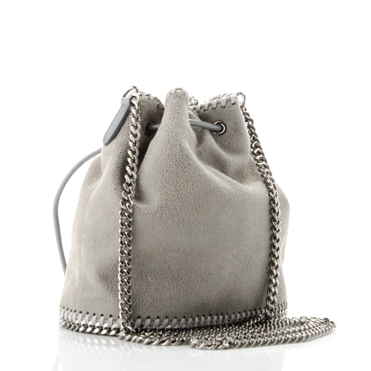 Shaggy Deer Mini Bucket Falabella Bag Grey