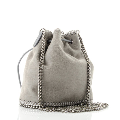 Stella McCartney Shaggy Deer Mini Bucket Falabella Bag Grey 3 of 6