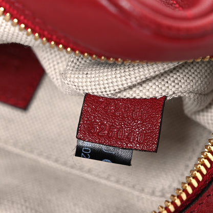 Gucci Sakai Be Green Calfskin Diagonal Stitched Small Blondie Shoulder Bag Rosso 7 of 10