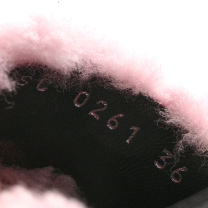 Louis Vuitton Shearling Paseo Sandals 36 Pink 8 of 9