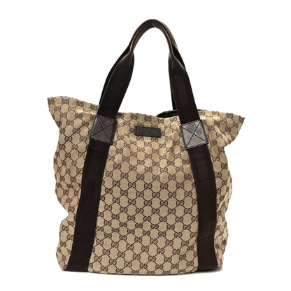Gucci GG Monogram Medium Handle Vertical Tote Bag Dark Brown 1 of 10