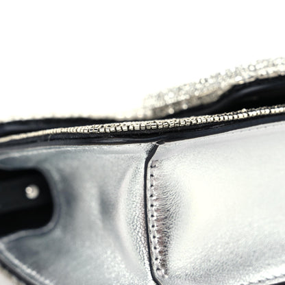 Valentino Garavani Swarovski Crystal Embroidered Vlogo Small Loco Shoulder Bag Crystal Silver 7 of 13