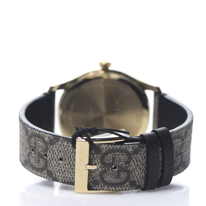 Gucci Stainless Steel Canvas 38mm G-Timeless GG Supreme Bosco Quartz Watch Brown 4 of 6