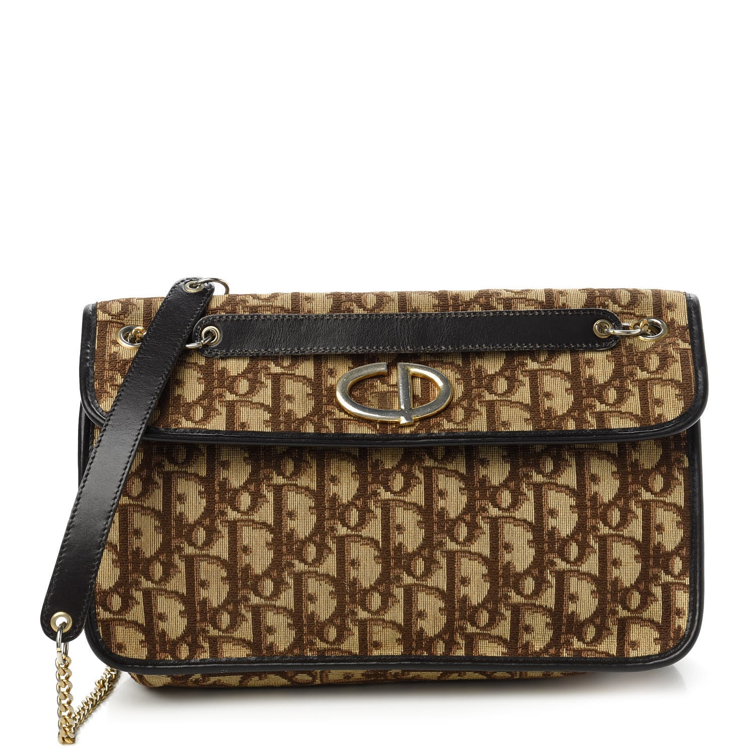 Christian Dior Monogram Shoulder Bag Brown 1 of 9