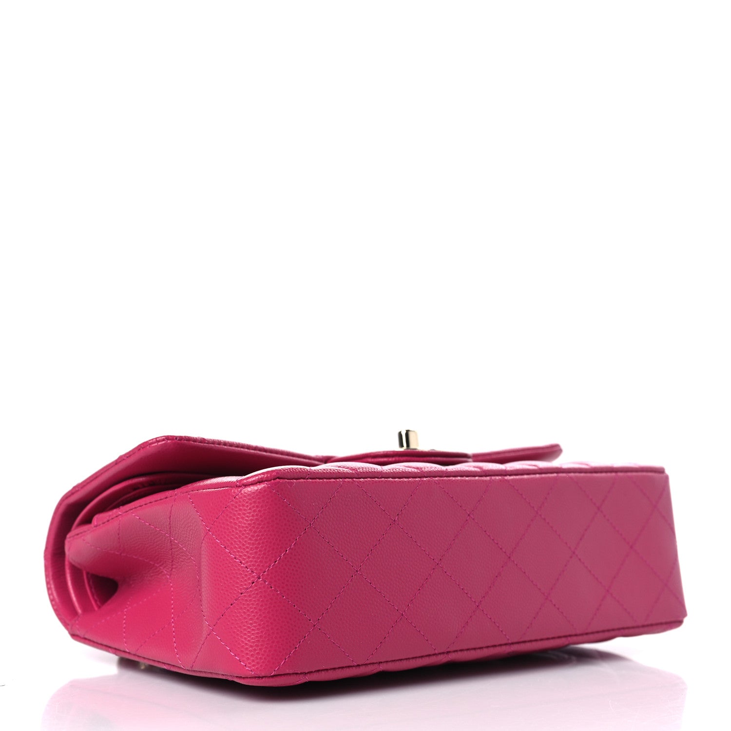 Chanel Caviar Quilted Small Double Flap Fuchsia 4 of 10