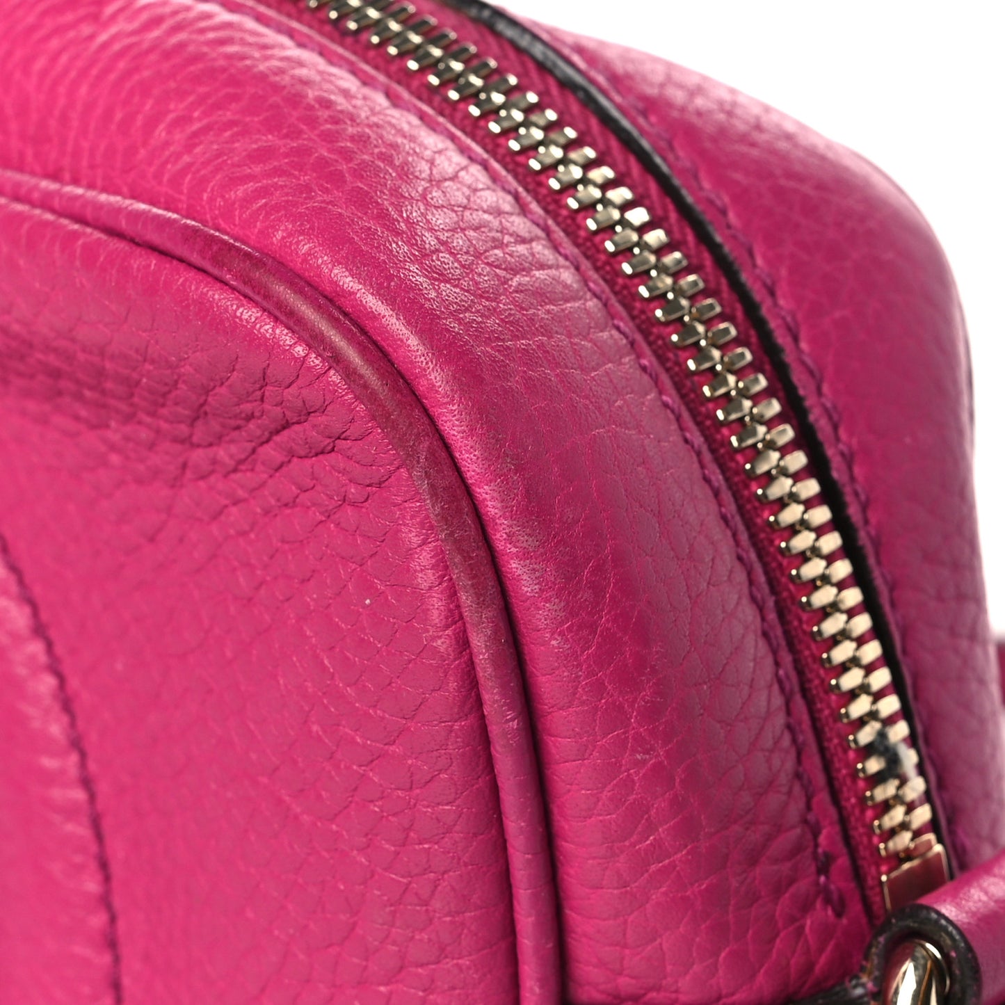 Cellarius Calfskin Small Soho Disco Bag Bright Bouganville