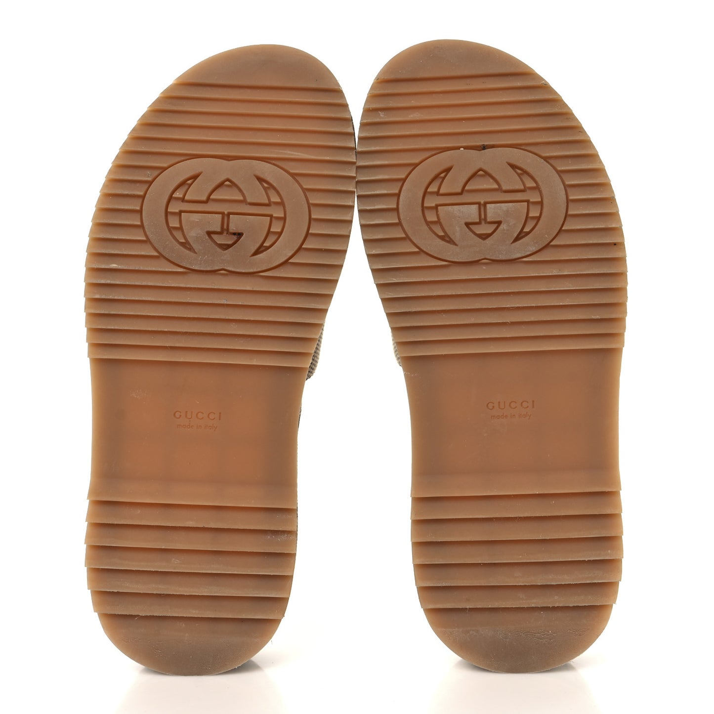 Monogram Maxi GG Angelina Platform 55mm Slide Sandals 38.5 Camel Ebony