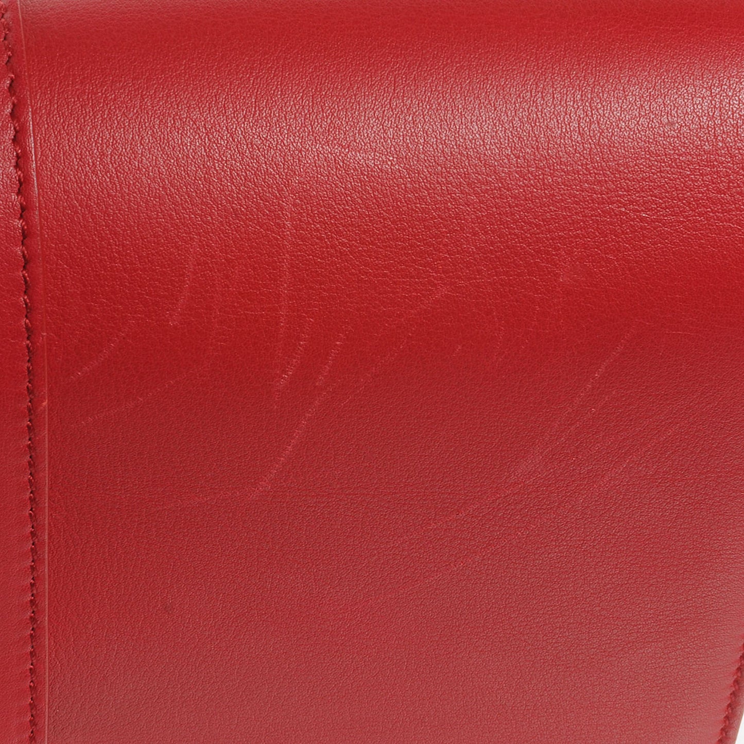 Leather Classic Y Satchel Red