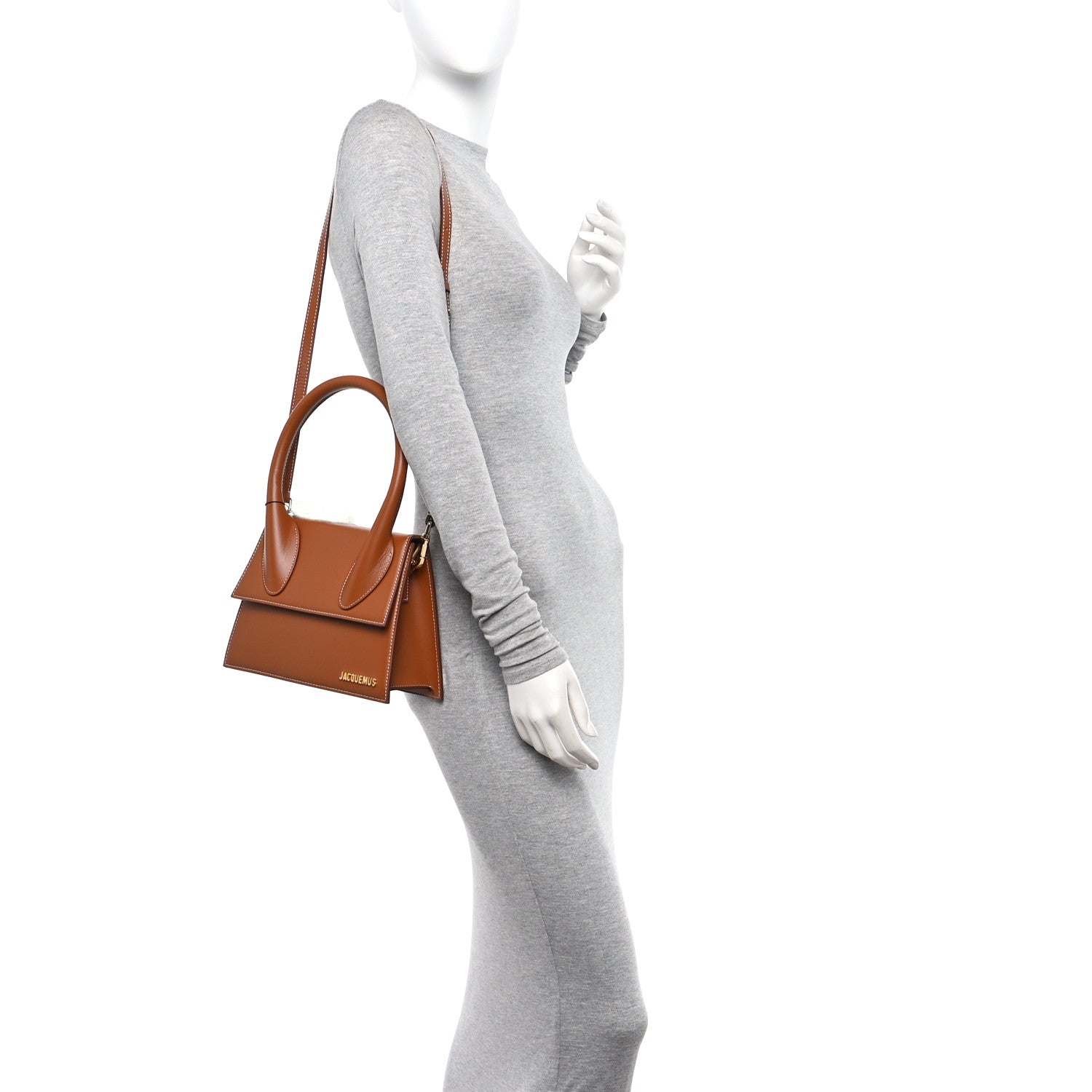 Jacquemus Smooth Calfskin Le Grand Chiquito Light Brown 2 of 9
