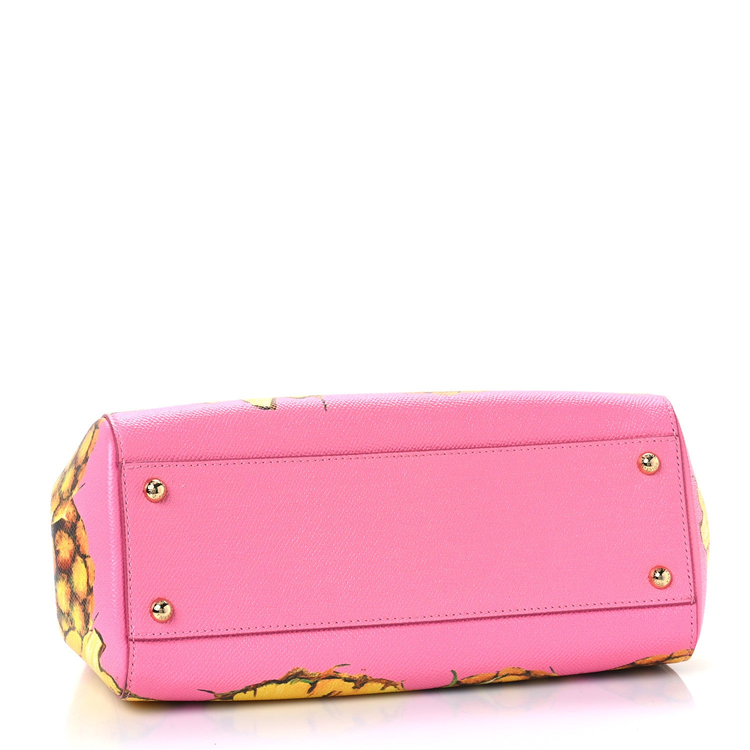 Dolce & Gabbana Dauphine Pineapple Print Small Miss Sicily Satchel Rosa 3 of 8