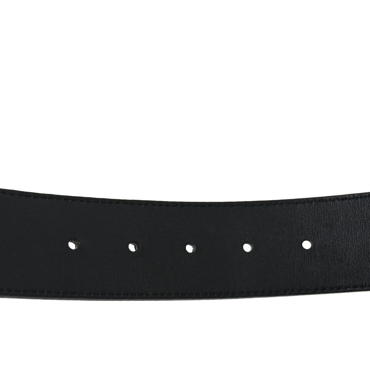 Gucci Dollar Pigprint Leather Bamboo W3.0cm Belt Black 110cm 699954 Gucci 397660 Belt Black Nappa Leather with Polished Golden  main image 3