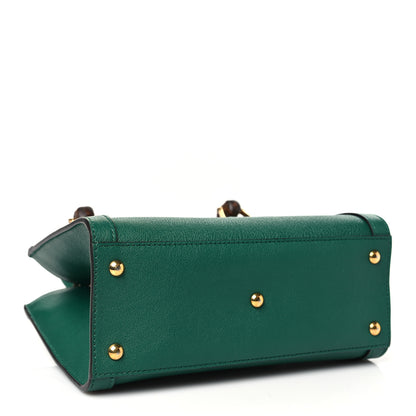 Gucci Wonka Grain Calfskin Mini Diana Tote Bag Green Yellow Fluo 4 of 10