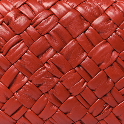 Bottega Veneta Paper Calfskin Intrecciato Knot Clutch Syrup 7 of 7