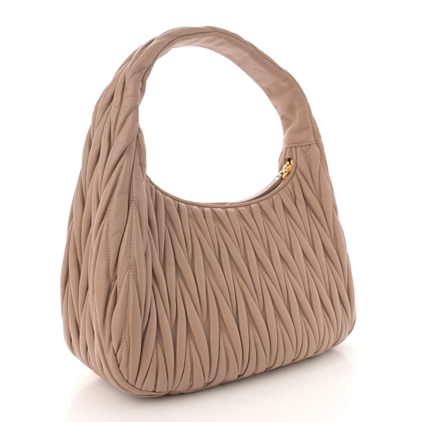 Nappa Matelasse Wander Large Hobo Cammeo