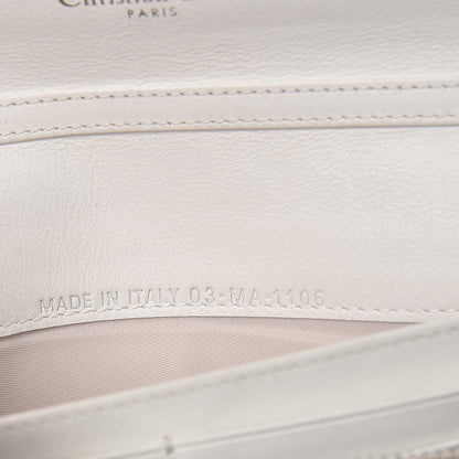 Christian Dior Goatskin Diorever Wallet On Chain Argent 7 of 9