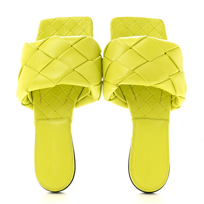 Bottega Veneta Nappa Maxi Intrecciato Lido Flat Sandals 38.5 Kiwi 2 of 10