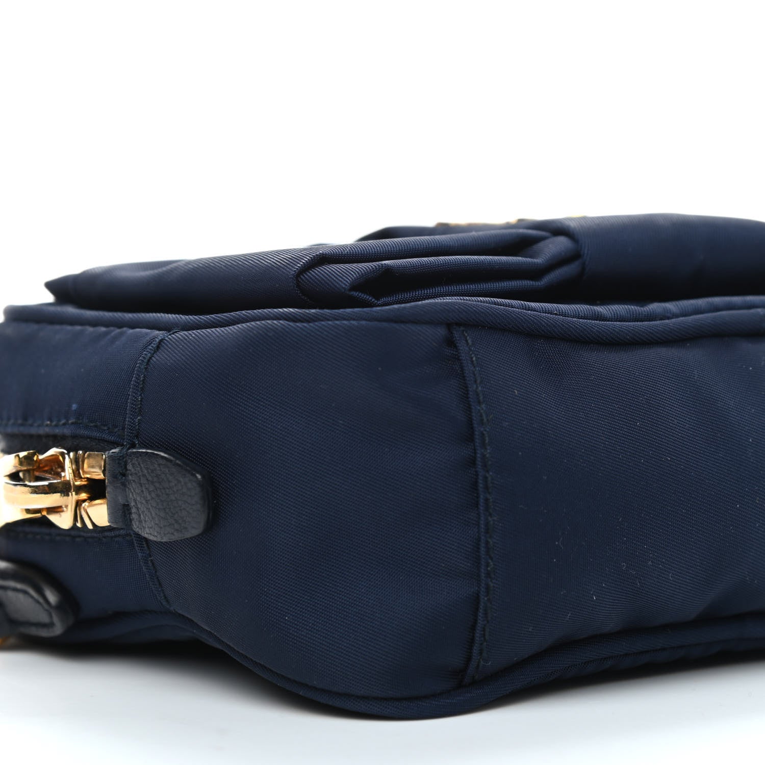 Prada Tessuto Nylon Bow Camera Bag Baltico 8 of 9