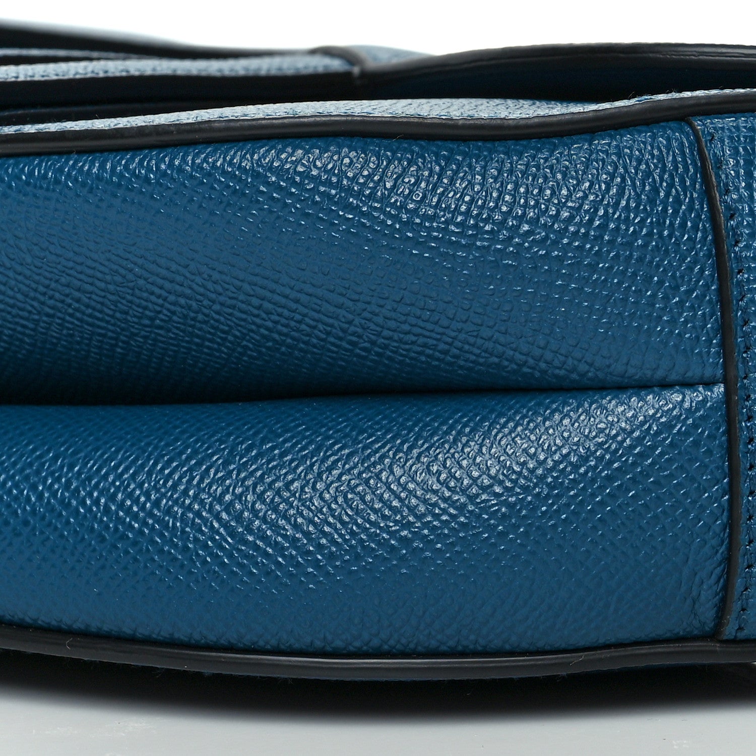 Christian Dior Grained Calfskin Saddle Bag Navy 8 of 8