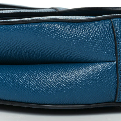 Christian Dior Grained Calfskin Saddle Bag Navy 8 of 8