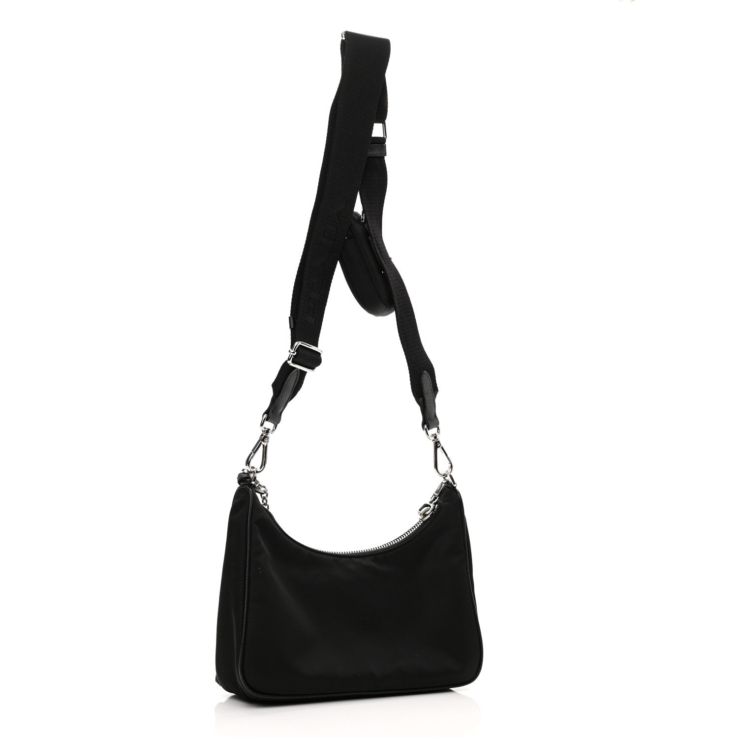 Prada Nylon Re-Edition 2005 Shoulder Bag Black 3 of 11