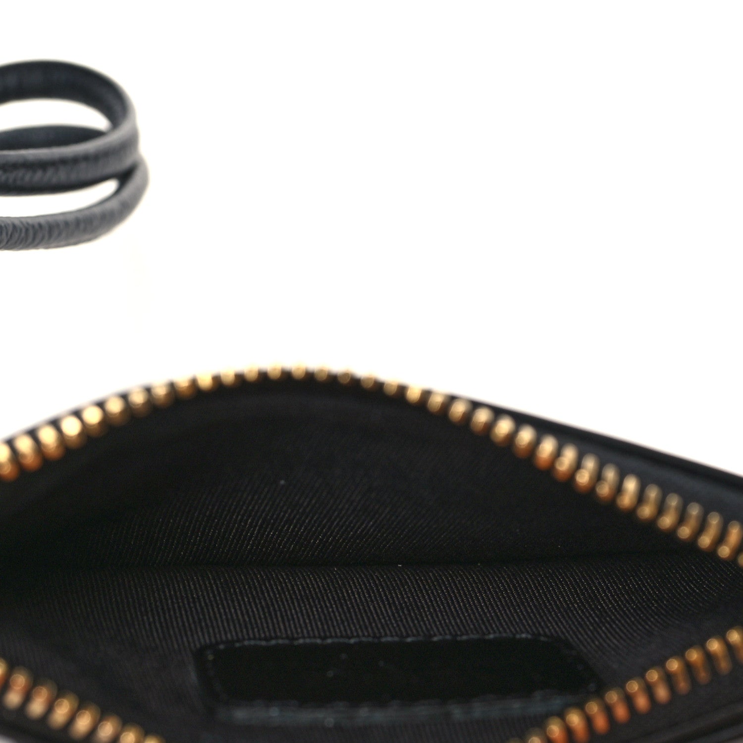 Versace Calfskin Logo Medusa Lanyard Wallet Black 4 of 5