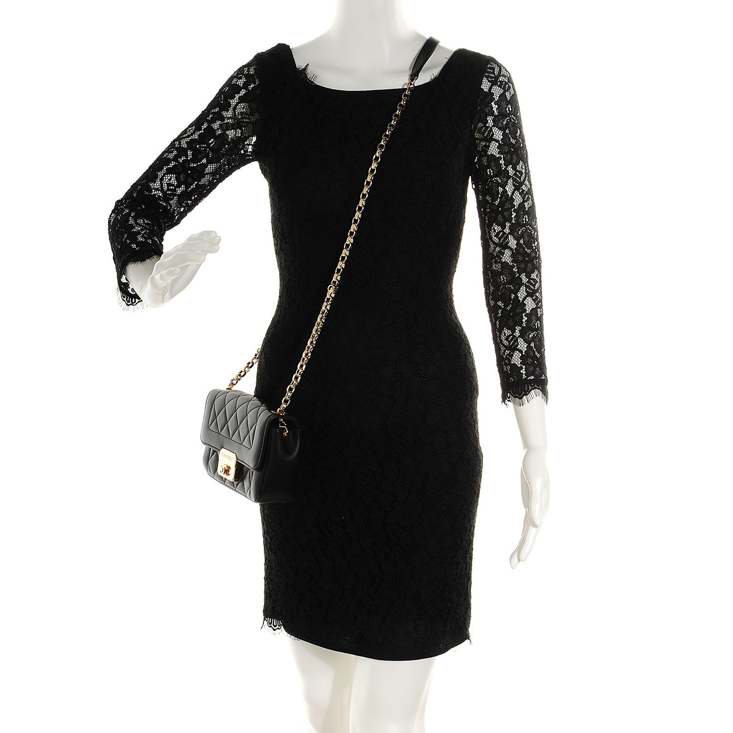 Lambskin Mini Chic With Me Flap Black