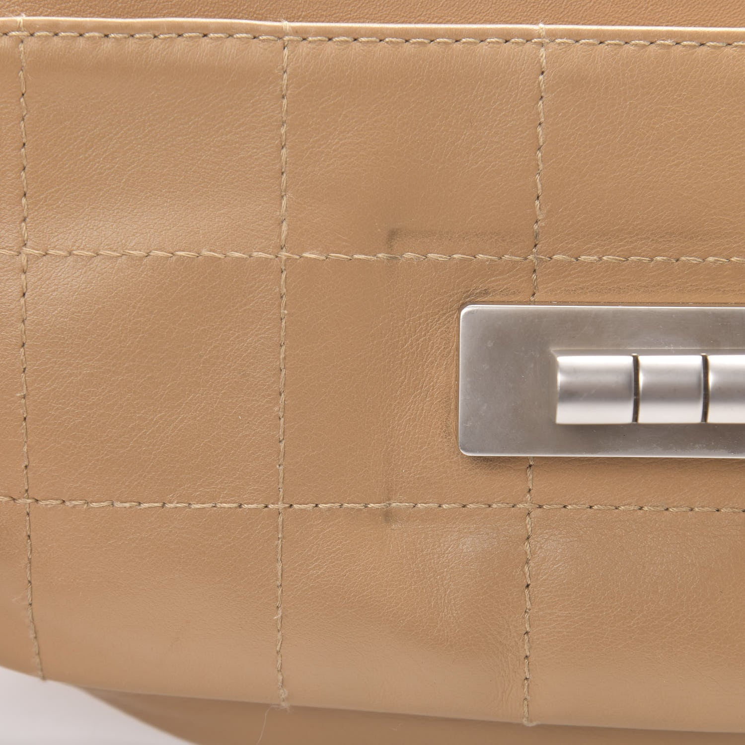 Chanel Calfskin Square Stitched Mademoiselle Shoulder Bag Tan 13 of 16