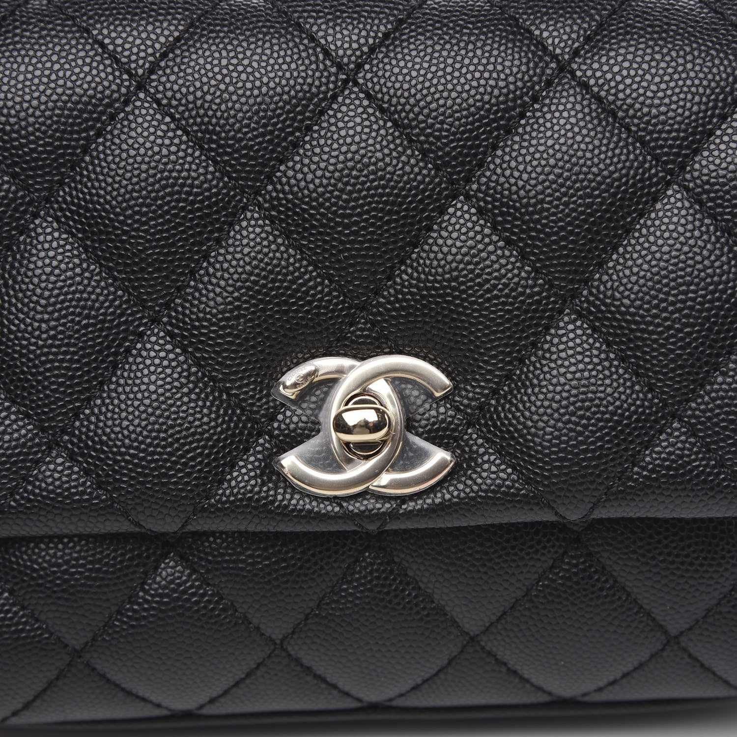 Chanel Caviar Quilted Extra Mini Coco Handle Flap Black 8 of 11