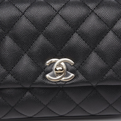 Chanel Caviar Quilted Extra Mini Coco Handle Flap Black 8 of 11