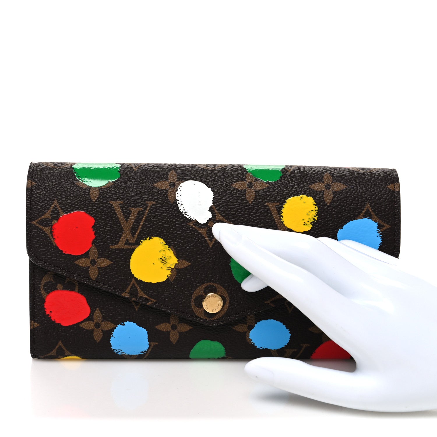 Louis Vuitton X YK Monogram Sarah Wallet 2 of 6